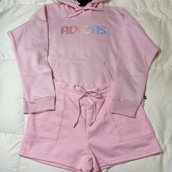 Adidas Hoodie Set Pink - Picture 2 of 8